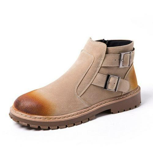 men's suede rubber sole ankle bootsBlossom Shoe 