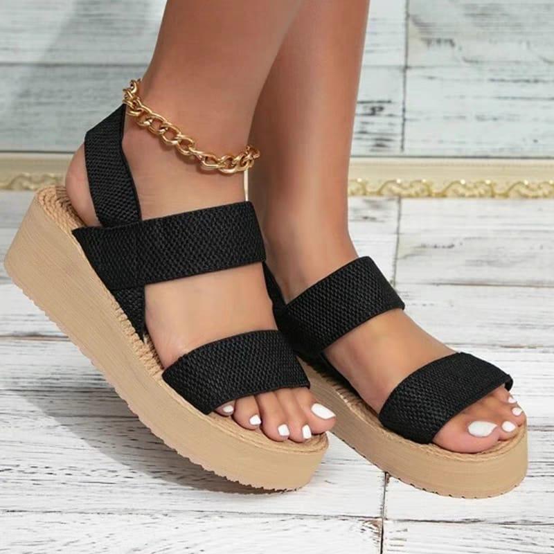 summer strap wedge sandalsBlossom Shoe 