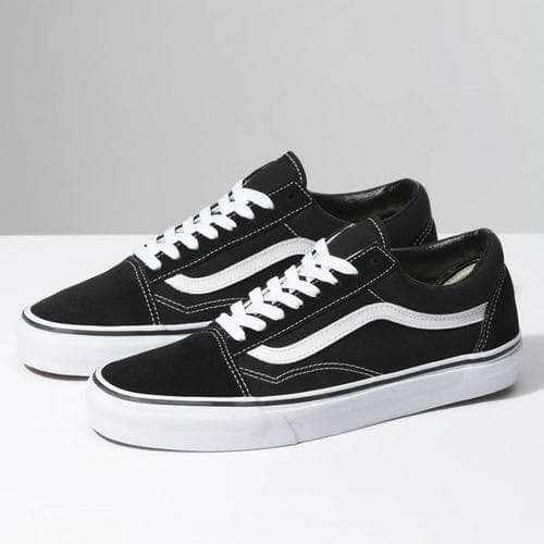vans old skool skate shoes - black and white Blossom Shoe 